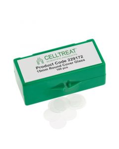 Celltreat Cover Glass,15mm Size Borosilicate Glass