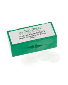 Celltreat Cover Glass,20mm Size Borosilicate Glass
