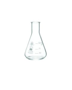 United Scientific Erlenmeyer Flask, Narrow Mouth, Borosilicate Glass, 100ml
